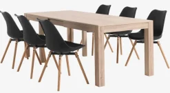 KASTRUP Spisebordsstole|Spisebordsstol /eg Sort