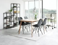 KLARUP Spisebordsstole|Spisebordsstol sort kunstlæder/sort