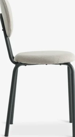 MALT Spisebordsstole|Spisebordsstol sandfarvet stof/sort