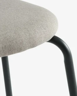 MALT Spisebordsstole|Spisebordsstol sandfarvet stof/sort