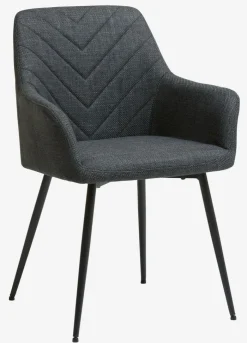 PURHUS Spisebordsstole|Spisebordsstol grå/sort Mørkegrå