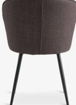RISSKOV Spisebordsstole|Spisebordsstol t stof/sort Mørkebrun
