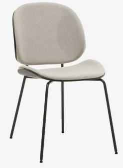 TESTRUP Spisebordsstole|Spisebordsstol lys sand/sort