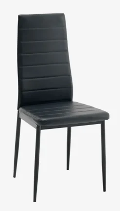 TOREBY Spisebordsstole|Spisebordsstol sort kunstlæder/sort