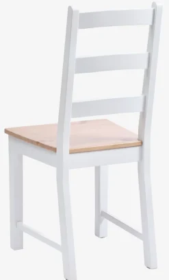 VISLINGE Spisebordsstole|Spisebordsstol natur/hvid