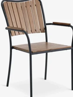 BASTRUP Klapstole|Positionsstole|Stabelstol hårdttræ/sort Sort,Natur