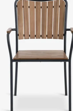 BASTRUP Klapstole|Positionsstole|Stabelstol hårdttræ/sort Sort,Natur