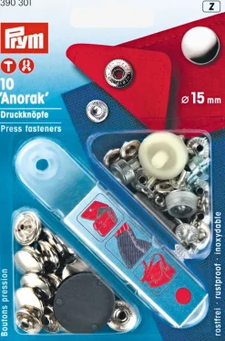 JYSK Sytilbehør|Syfri trykknapper 15 mm 10 stk/pk