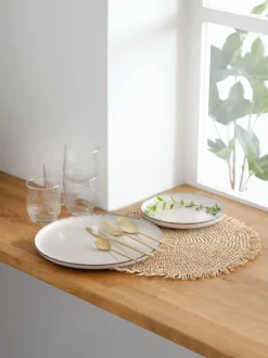 FERDUS Service|Tallerken Ø19cm stentøj Beige