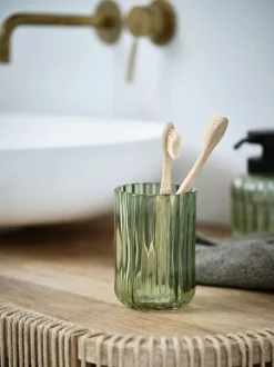 KATTARP Badeværelsesopbevaring|Personlig Velvære|Tandbørsteholder grøn