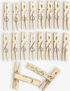 WILLHEM Rengøring|Tøjklemmer træ 20 stk/pk