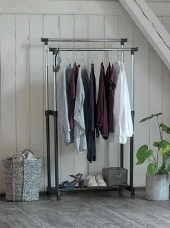 GUDME Tøjstativer|Tøjstativer|Tøjstativ dobbelt sort/krom