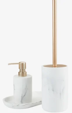BERGHEM Badeværelsesopbevaring|Personlig Velvære|Toiletbørste marmoreffekt