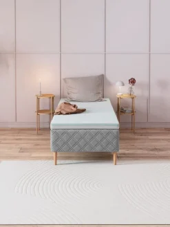 GOLD T110 Andre Størrelser|180 X 200 Cm|Topmadras 90x200 WELLPUR Hvid