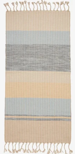 BJERK Gulvt忙pper|Tæppe 70x140 beige/blå