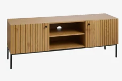 HEMDRUP Tv-borde|TV-bord 2 låger egefarve