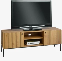 HEMDRUP Tv-borde|TV-bord 2 låger egefarve