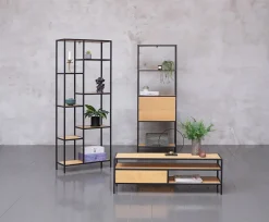 TRAPPEDAL Tv-borde|TV-bord egefarve/sort