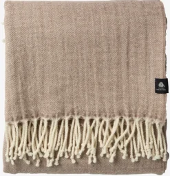 BRUNIA Plaider|Uldplaid 130x170 beige