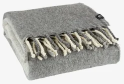 LUNDKARSE Plaider|Uldplaid 130x170 grå/beige