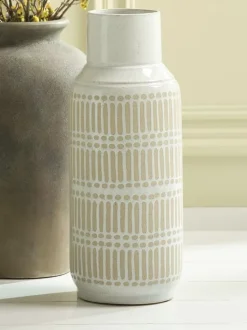 GUSTAF Vaser|Vase Ø18xH47cm hvid