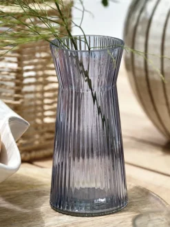 HILBERT Vaser|Vase Ø8xH16cm blå