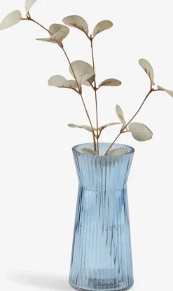 HILBERT Vaser|Vase Ø8xH16cm blå