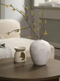 IVAR Vaser|Vase Ø17xH21cm hvid/grå