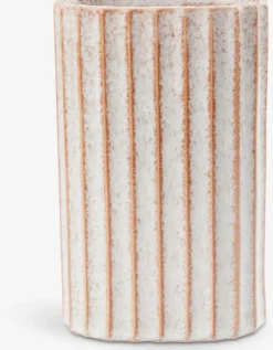 LARSEN Vaser|Vase B11xL6xH18cm beige/terrakotta