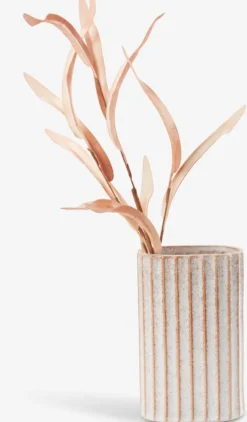 LARSEN Vaser|Vase B11xL6xH18cm beige/terrakotta