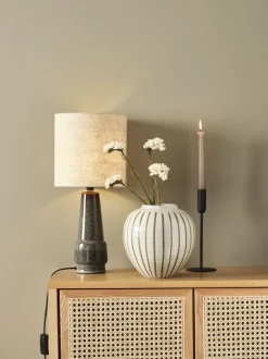 SOFUS Vaser|Vase Ø21xH21cm grå/brun