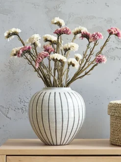 SOFUS Vaser|Vase Ø21xH21cm grå/brun