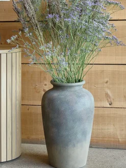 TOMMY Vaser|Vase Ø26xH44cm grå/brun