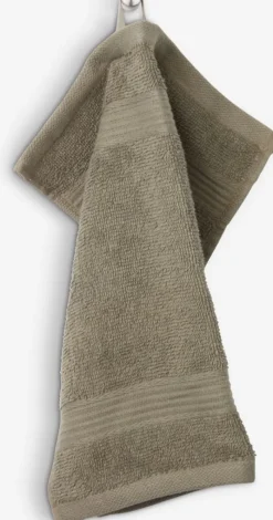 KARLSTAD Vaskeklude|Vaskeklude|Vaskeklud 28x30 oliven KRONBORG Olivengrøn