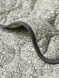 SKAVGRAS Plaider|Vattæppe 140x200 beige/grå