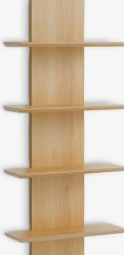 BORUM Hylder|Hylder|Væghylde 4 hylder egefarve