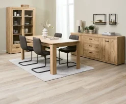 TRAPPEDAL Hylder|Hylder|Væghylde 2 stk/pk egefarve/sort