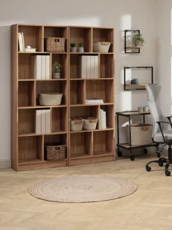 TRAPPEDAL Hylder|Hylder|Væghylde 2 stk/pk egefarve/sort