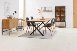 TRAPPEDAL Hylder|Hylder|Væghylde 2 stk/pk egefarve/sort