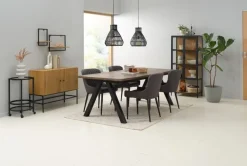 TRAPPEDAL Hylder|Hylder|Væghylde 2 stk/pk egefarve/sort