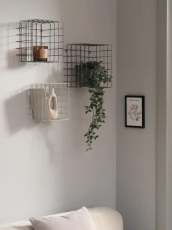 STENUM Hylder|Hylder|Væghylder beige/brun/mørkebrun 3 stk/pk