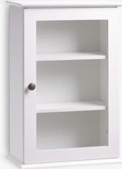 MALLING Småopbevaring Diverse|Vægskab 1 glaslåge hvid