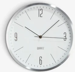 HALVOR Ure|Vægur Ø30cm sølv