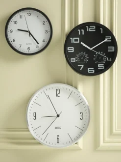 HALVOR Ure|Vægur Ø30cm sølv