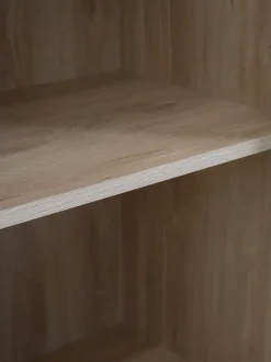 KIRKEBY Skænke Og Vitrineskabe|Skænke Og Vitrineskabe|Vitrine 2 låger hvid/egefarve