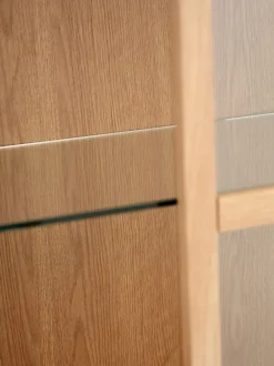 VESTERBY Skænke Og Vitrineskabe|Skænke Og Vitrineskabe|Vitrine høj 2 låger natur Eg