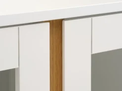 FENSMARK Skænke Og Vitrineskabe|Skænke Og Vitrineskabe|Vitrineskab 2 låger hvid/eg