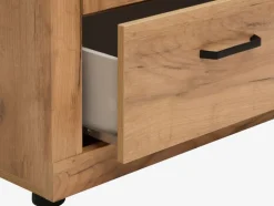 LINTRUP Skænke Og Vitrineskabe|Skænke Og Vitrineskabe|Vitrineskab 2 låger egefarve