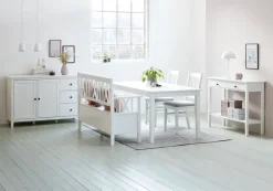 NORDBY Skænke Og Vitrineskabe|Skænke Og Vitrineskabe|Vitrineskab 2 låger hvid