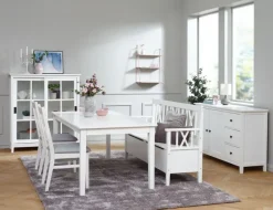 NORDBY Skænke Og Vitrineskabe|Skænke Og Vitrineskabe|Vitrineskab 2 låger hvid